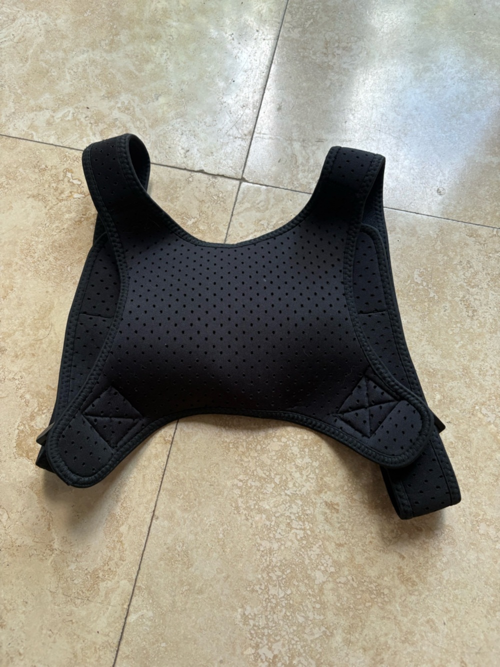 Adjustable Black Posture Corrector Vest